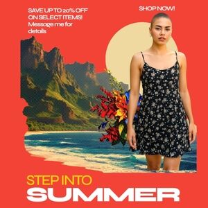 CITY CHIC  Black & Green  Daisy Print Midi Tank Dress